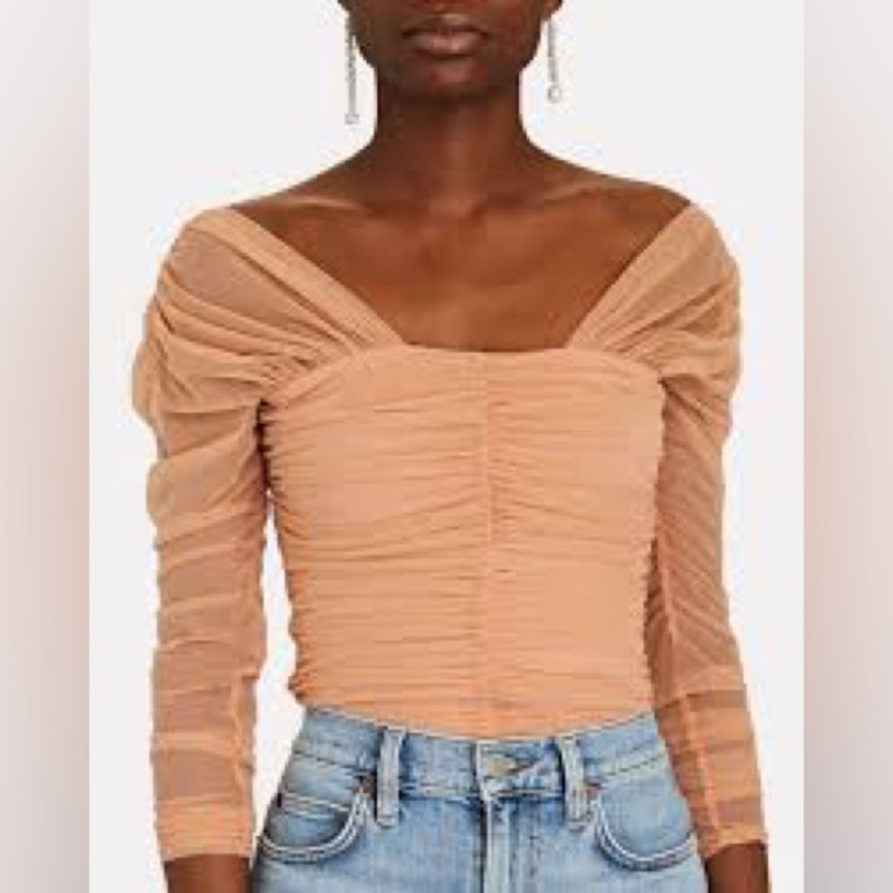 A.L.C. Dusty Coral Ruched Jackie Top Women’s Size Small NWOT